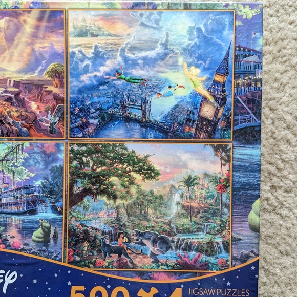 Thomas Kinkade Disney Puzzle Collection 4 500 Piece Jigsaw Puzzles - Picture 3 of 6